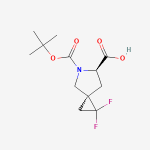 (3S,6R)-5-[(tert-butoxy)carbonyl]-1,1-difluoro-5-azaspiro[2.4]heptane-6-carboxylic acid - 