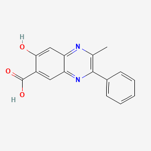 7-Hydroxy-2-methyl-3-phenylquinoxaline-6-carboxylic acid - 91190-03-3