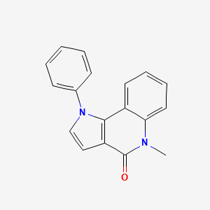 5-Methyl-1-phenyl-1H-pyrrolo[3,2-c]quinolin-4(5H)-one - 88264-01-1