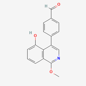4-(5-Hydroxy-1-methoxyisoquinolin-4-yl)benzaldehyde - 651030-49-8
