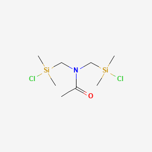 N,N-Bis{[chloro(dimethyl)silyl]methyl}acetamide - 67519-71-5