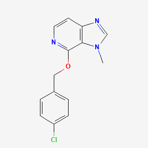 4-[(4-Chlorophenyl)methoxy]-3-methyl-3H-imidazo[4,5-c]pyridine - 87034-95-5