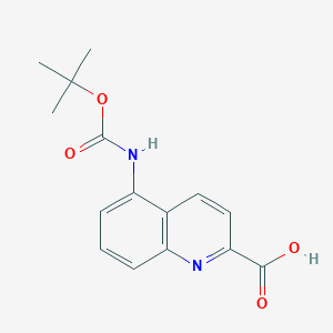 5-((tert-Butoxycarbonyl)amino)quinoline-2-carboxylic acid - 