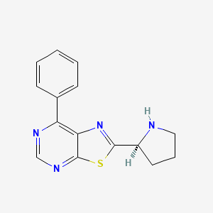 (S)-7-Phenyl-2-(pyrrolidin-2-yl)thiazolo[5,4-d]pyrimidine - 