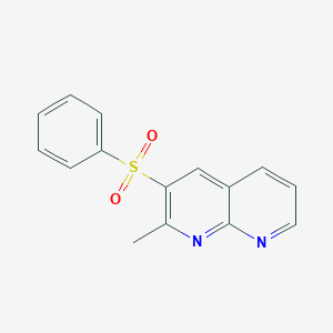 3-(Benzenesulfonyl)-2-methyl-1,8-naphthyridine - 60467-70-1