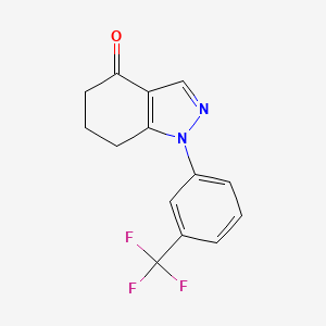 1-(3-(Trifluoromethyl)phenyl)-6,7-dihydro-1H-indazol-4(5H)-one - 1203661-45-3