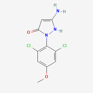 5-amino-2-(2,6-dichloro-4-methoxyphenyl)-1,2-dihydro-3H-pyrazol-3-one - 