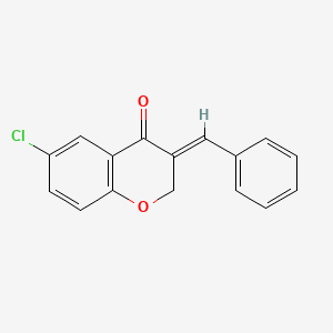 (E)-3-Benzylidene-6-chlorochroman-4-one - 