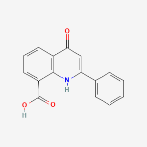 4-Oxo-2-phenyl-1,4-dihydroquinoline-8-carboxylic acid - 90034-64-3