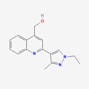 (2-(1-Ethyl-3-methyl-1H-pyrazol-4-yl)quinolin-4-yl)methanol - 