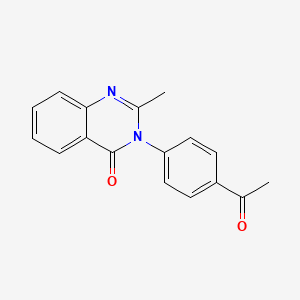 4(3H)-Quinazolinone, 3-(4-acetylphenyl)-2-methyl- - 14133-25-6