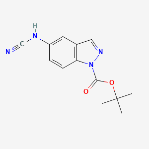 5-Cyanoamino-indazole-1-carboxylic acid tert-butyl ester - 887594-17-4