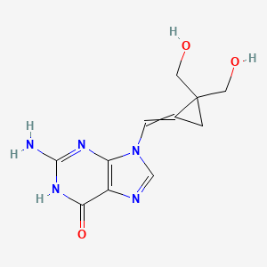 2-amino-9-[(Z)-[2,2-bis(hydroxymethyl)cyclopropylidene]methyl]-1H-purin-6-one - 