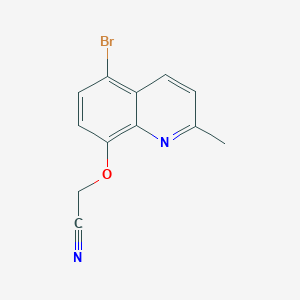 [(5-Bromo-2-methylquinolin-8-yl)oxy]acetonitrile - 88757-46-4