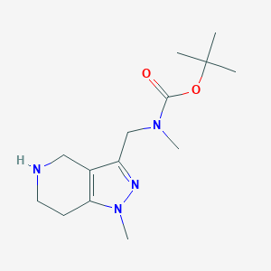 tert-Butyl methyl((1-methyl-4,5,6,7-tetrahydro-1H-pyrazolo[4,3-c]pyridin-3-yl)methyl)carbamate - 