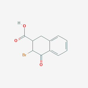 3-Bromo-4-oxo-1,2,3,4-tetrahydronaphthalene-2-carboxylic acid - 