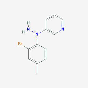3-(1-(2-Bromo-4-methylphenyl)hydrazinyl)pyridine - 