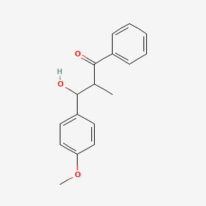 3-Hydroxy-3-(4-methoxyphenyl)-2-methyl-1-phenylpropan-1-one - 84466-80-8