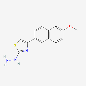 2-Hydrazinyl-4-(6-methoxynaphthalen-2-yl)thiazole - 