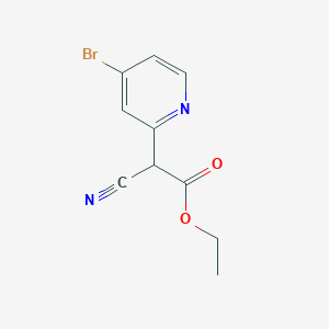 Ethyl 2-(4-bromopyridin-2-yl)-2-cyanoacetate - 1346809-59-3