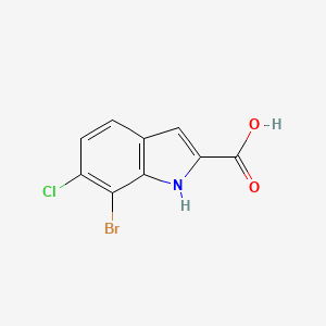 7-bromo-6-chloro-1H-indole-2-carboxylic acid - 