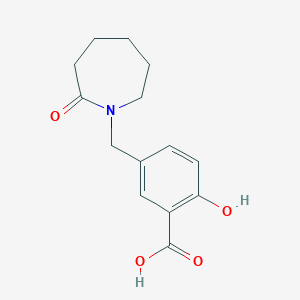 2-Hydroxy-5-((2-oxoazepan-1-yl)methyl)benzoic acid - 886502-48-3