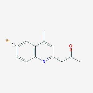 1-(6-Bromo-4-methylquinolin-2-yl)propan-2-one - 