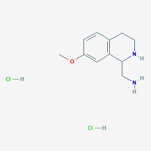 (7-Methoxy-1,2,3,4-tetrahydroisoquinolin-1-yl)methanamine dihydrochloride - 