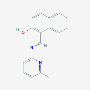1-(((6-Methylpyridin-2-yl)imino)methyl)naphthalen-2-ol - 72350-09-5