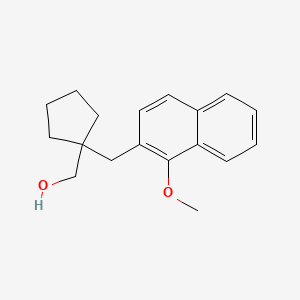 (1-((1-Methoxynaphthalen-2-yl)methyl)cyclopentyl)methanol - 922165-48-8