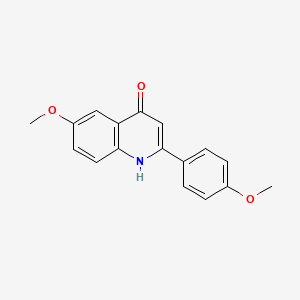 6-methoxy-2-(4-methoxyphenyl)-1H-quinolin-4-one - 21202-70-0