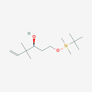 (3S)-1-[tert-butyl(dimethyl)silyl]oxy-4,4-dimethylhex-5-en-3-ol - 185148-90-7
