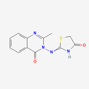 2-((2-Methyl-4-oxoquinazolin-3(4H)-yl)amino)thiazol-4(5H)-one - 102569-59-5