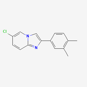 6-Chloro-2-(3,4-dimethylphenyl)imidazo[1,2-a]pyridine - 