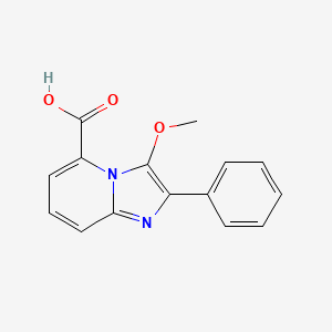 3-Methoxy-2-phenylimidazo[1,2-a]pyridine-5-carboxylic acid - 89192-95-0