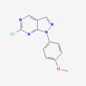 6-Chloro-1-(4-methoxyphenyl)-1H-pyrazolo[3,4-d]pyrimidine - 