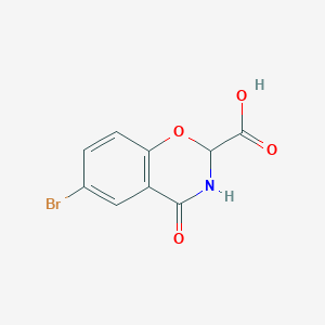 6-Bromo-4-oxo-3,4-dihydro-2H-benzo[e][1,3]oxazine-2-carboxylic acid - 