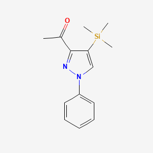 1-(1-Phenyl-4-(trimethylsilyl)-1H-pyrazol-3-yl)ethanone - 920984-36-7