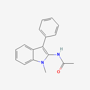 N-(1-Methyl-3-phenyl-1H-indol-2-yl)acetamide - 62693-58-7