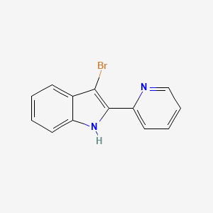 3-Bromo-2-(pyridin-2-yl)-1H-indole - 