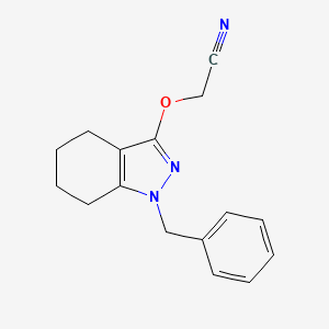 [(1-Benzyl-4,5,6,7-tetrahydro-1H-indazol-3-yl)oxy]acetonitrile - 58442-58-3
