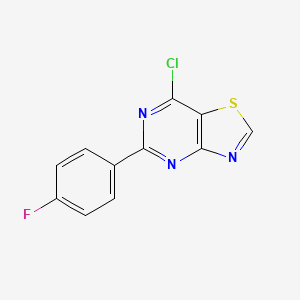 7-Chloro-5-(4-fluorophenyl)thiazolo[4,5-d]pyrimidine - 