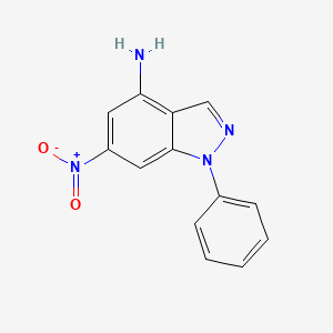 1H-Indazol-4-amine, 6-nitro-1-phenyl- - 830320-66-6