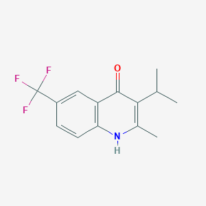 3-Isopropyl-2-methyl-6-(trifluoromethyl)quinolin-4-ol - 