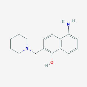 5-Amino-2-[(piperidin-1-yl)methyl]naphthalen-1-ol - 116415-31-7