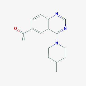 4-(4-Methylpiperidin-1-yl)quinazoline-6-carbaldehyde - 648449-22-3