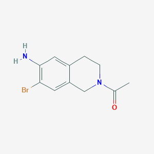 1-(6-Amino-7-bromo-3,4-dihydroisoquinolin-2(1H)-yl)ethanone - 