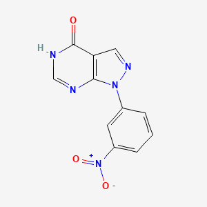 1-(3-nitrophenyl)-2H-pyrazolo[3,4-d]pyrimidin-4-one - 65973-98-0