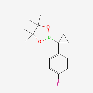 2-(1-(4-Fluorophenyl)cyclopropyl)-4,4,5,5-tetramethyl-1,3,2-dioxaborolane - 