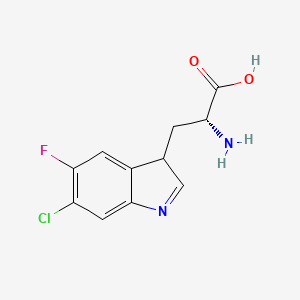 (2R)-2-amino-3-(6-chloro-5-fluoro-3H-indol-3-yl)propanoic acid - 